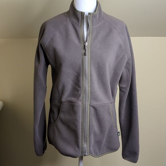 The North Face Medium Gray Full Zip Reversible Fleece Jacket - Picture 1 of 11